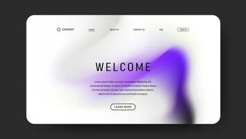 elegant fluid gradient for landing page vector