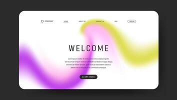 web page background with creative fluid gradient wave vector