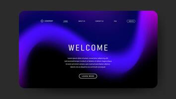creative fluid gradient for web page vector