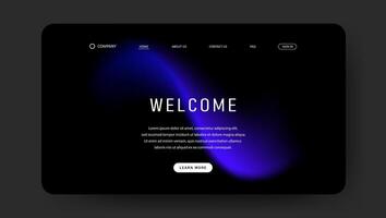 fluid gradient wave design for web page vector