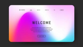 colorful fluid gradient for web page vector