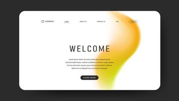 trendy fluid gradient design for web page vector