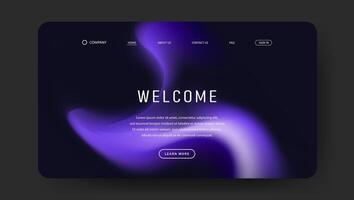 elegant fluid gradient background design for landing page vector