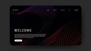 elegant line art wave for web page diesign vector