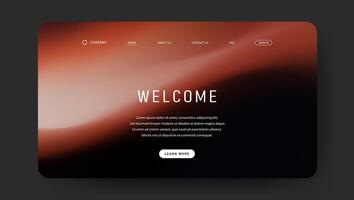 retro vintage fluid gradient for landing page design vector