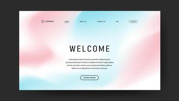 pink and blue abstract wave gradient for web page design vector