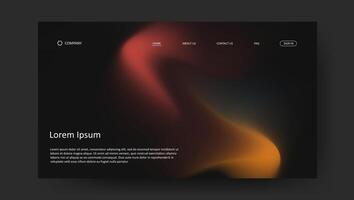 retro vintage fluid gradient for web page design vector