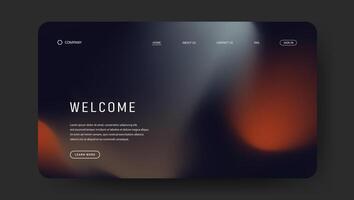 abstract retro fluid gradient wave for landing web page design vector