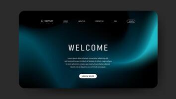 futuristic fluid gradient wave background design for landing page vector