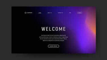 abstract gradient design for landing page vector