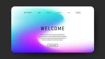 blue and purple abstract fluid gradient wave for web page vector