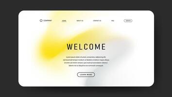 yellow and grey fluid gradient design for web page vector