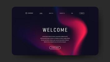 elegant fluid gradient for landing page design vector