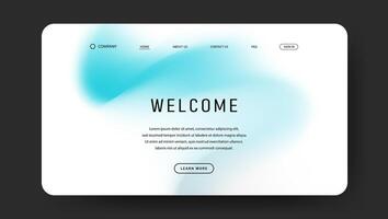 soft blue gradient swirl for landing page design vector