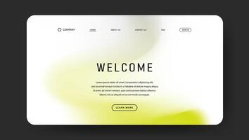 green and grey gradient design for landing web page vector