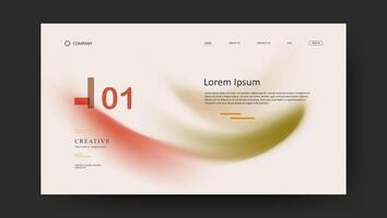 abstract fluid gradient background design of landing page vector