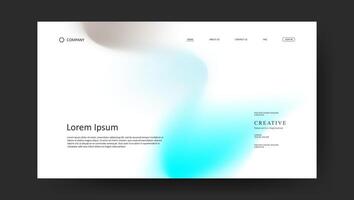 trendy fluid gradient background for landing page vector