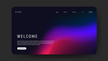 abstract gradien fluid of landing page vector