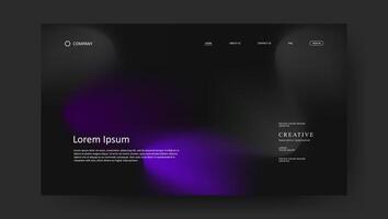 futuristic fluid gradient background for landing page vector