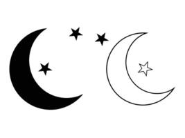Simple Moon Icon vector