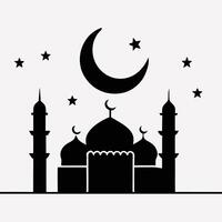 Taj Mahal illustration with silhouette and architectural elements.eps vector