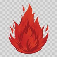 Fiery Blaze Vivid Image of Intense Combustion vector