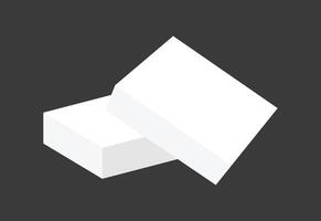 Illustration tofu unique design with blank background vector