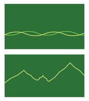 Design template background green with line minimalist vector