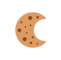 Logo letter C or moon cookies unique design vector