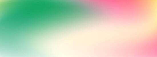 Green and pink smooth gradient. Springtime color blur background. Soft abstract theme wallpaper for poster, banner, design template, presentation. Summer mood pastel blurred gradient backdrop vector