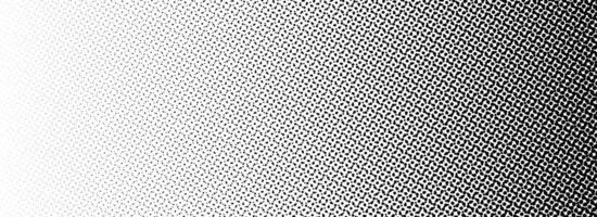 Black halftone gradient background. Fading overlapping dotted half tone texture. Vanishing slanted polka dot backdrop. Raster pixel gradation pattern cover. Comic pop art overlay wallpaper vector