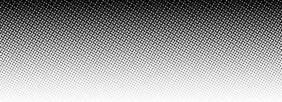 Black halftone gradient background. Fading overlapping dotted half tone texture. Vanishing polka dot backdrop. Raster pixel gradation pattern cover. Comic pop art overlay wallpaper vector