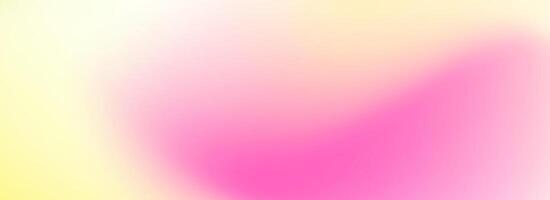Yellow and pink smooth gradient. Springtime color blur background. Summer mood pastel blurred gradient backdrop. Soft abstract theme wallpaper for poster, banner, design template, presentation vector