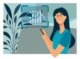 High Risk and High Return of Business decision making and risk analysis. vector