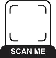 Scanning frames. Qr Code Place Scan Me Frame vector