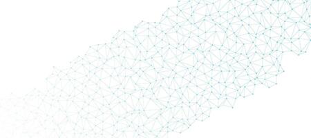 Abstract plexus background with connecting dots and lines. Global network connection. Digital technology and communication concept vector