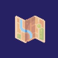 map pixel art vector
