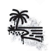Beach spray icon isolated on white background vector