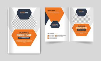 modern business brochure cover design theme template. corporate abstract colorful layout for multipurpose use vector