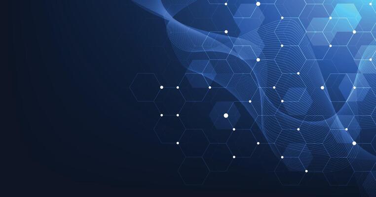 hexagon technology background .