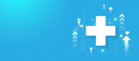 Digital Healthcare Growth and Innovation Concept vector