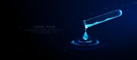 Futuristic Laboratory Testing and Biotechnology Concept vector