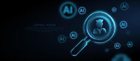 AI-Powered Digital Recruitment and Identity Verification vector