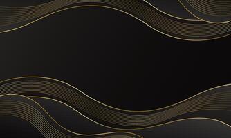Black and Gold Elegant Background for Branding vector