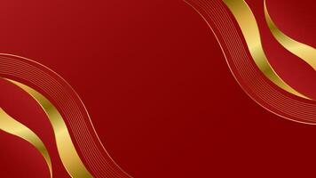 Classic Red and Gold Gradient with Elegant Swirls vector