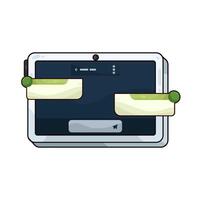 message on tablet illustration vector