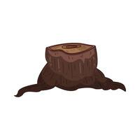 Illustration of tree trunk vector
