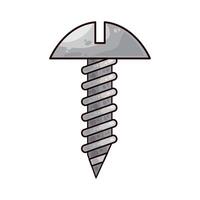 illustration of a self tapping screw vector