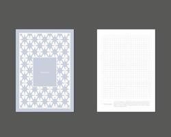A notebook in a cage for branding. vector