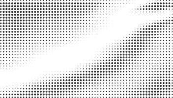 black white gradient halftone dots background. Pop art template in , texture. illustration vector